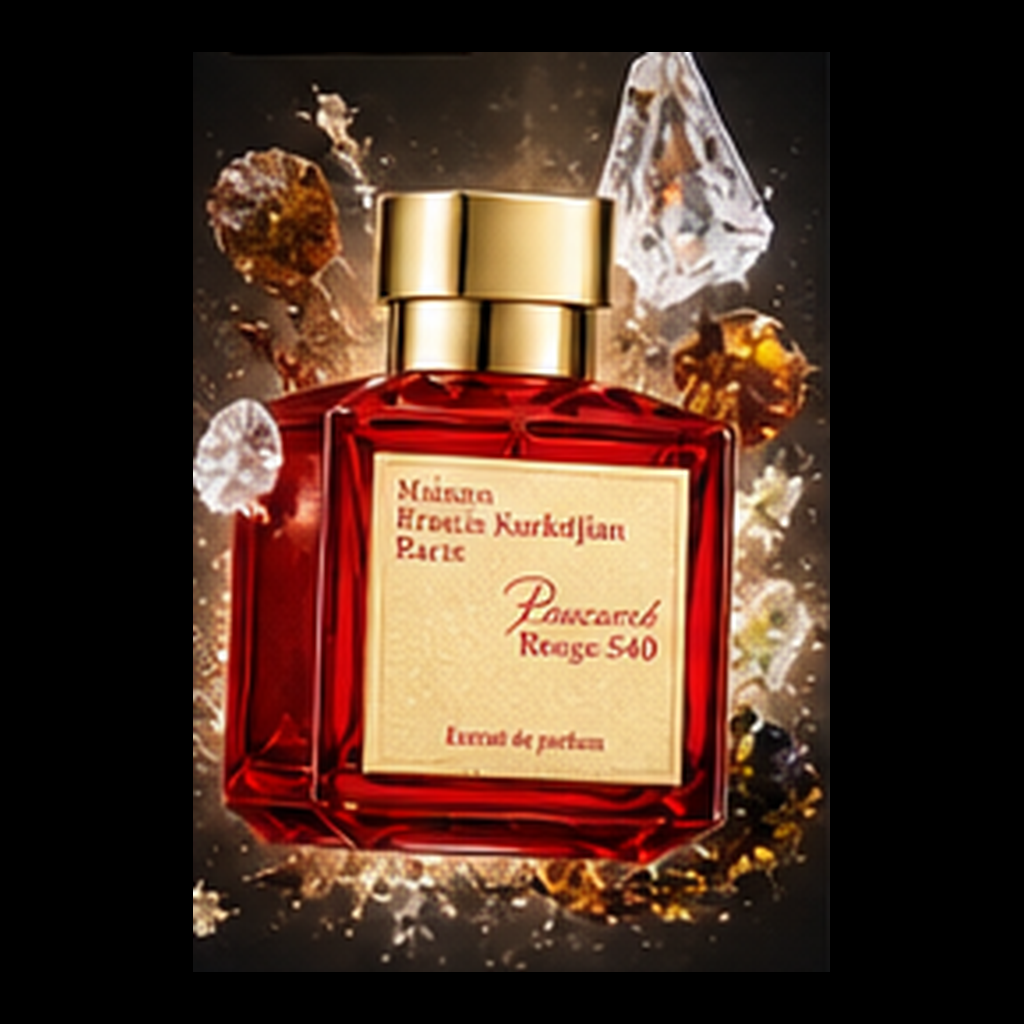 Baccarat Rouge 540 Extrait de Parfum floating 3D