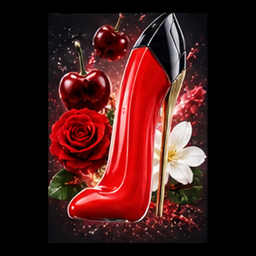 Carolina Herrera Very Good Girl floating 3D