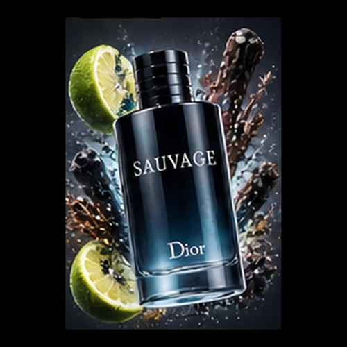 Dior Sauvage floating 3D