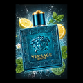Versace Eros Parfum floating 3D