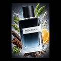 YSL Y Eau de Parfum floating 3D
